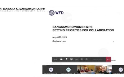 Bangsamoro Women MPs: Setting Priorities for Collaboration