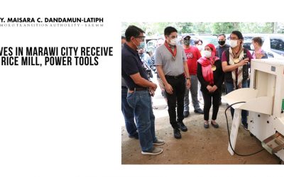 Cooperatives in Marawi City receive mobile rice mill, power tools