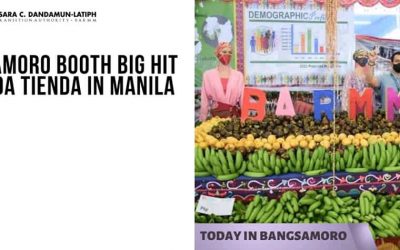 BANGSAMORO BOOTH BIG HIT IN MinDA TIENDA IN MANILA