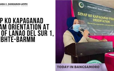 Siyap ko Kapaganad Program Orientation at Division of Lanao del Sur 1, MBHTE-BARMM