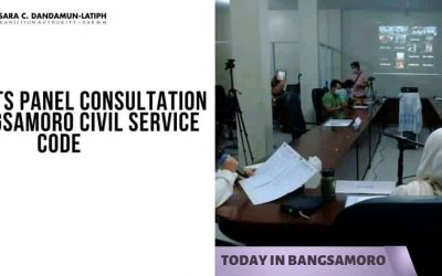 BTA starts panel consultation for Bangsamoro Civil Service Code