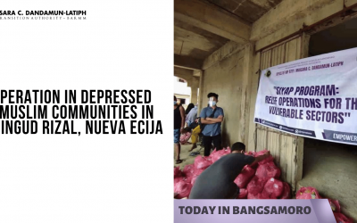 Siyap for Vulnerable Bangsamoro Families affected by Typhoon Ulyssess in Bandar a Ingud Rizal, Nueva Ecija