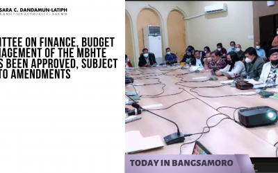 The Committee on Finance, Budget and Management of the MBHTE budget has been approved, subject to amendments