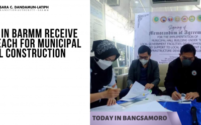 5 LGUs in BARMM receive P25-M each for municipal hall construction