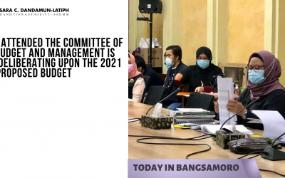 MP Maisara attended The Committee of Finance, Budget and Management is currently deliberating upon the 2021 Proposed Budget