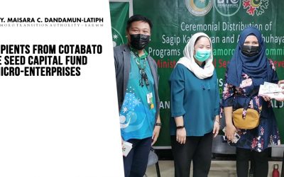 Youth recipients from Cotabato City receive seed capital fund for micro-enterprises