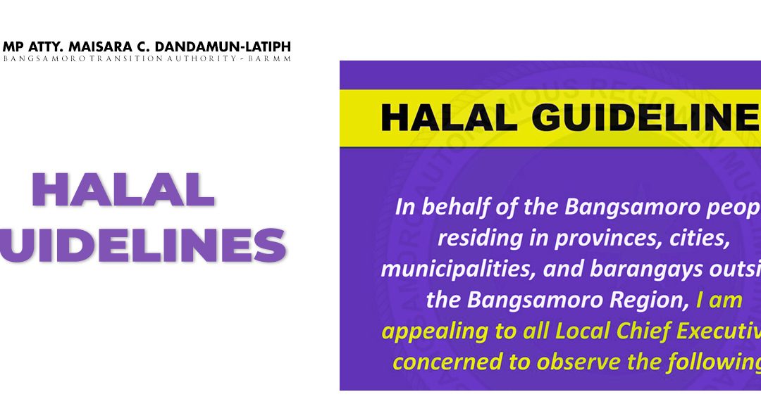 MUST READ | HALAL GUIDELINES FOR YOUR REFERENCE