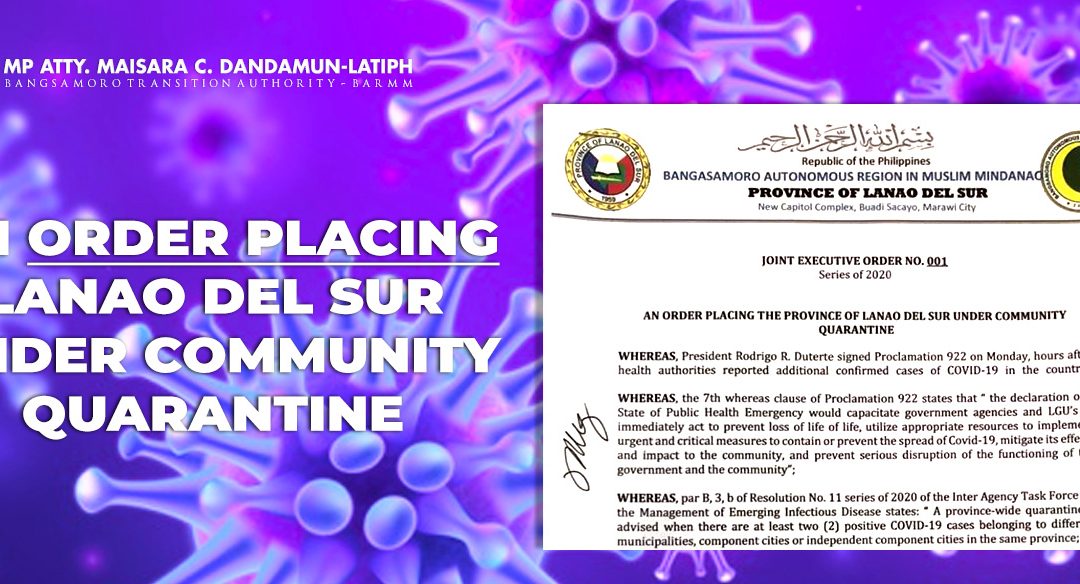 Public Information from Provicial Government of Lanao Del Sur