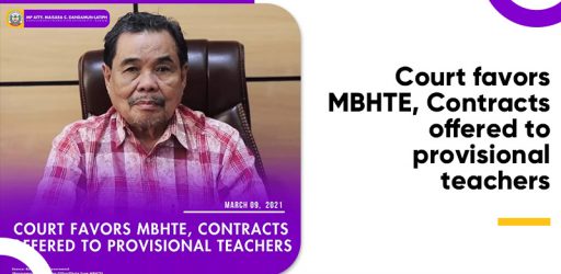 Court favors MBHTE, Contracts offered to provisional teachers