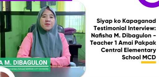 WATCH | Siyap ko Kapaganad Testimonial Interview Teacher Naphisa