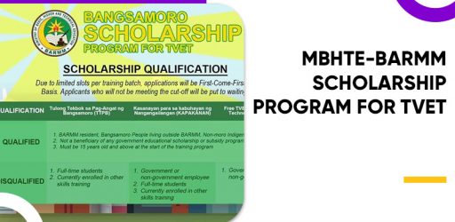 BANGSAMORO SCHOLARSHIP PROGRAM FOR TVET