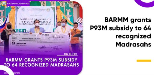 BARMM grants P93M subsidy to 64 recognized Madrasahs