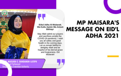 MP MAISARA’S MESSAGE ON EID’L ADHA 2021