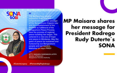 MP Maisara shares her message for President Rodrego Rudy Duterte´s SONA