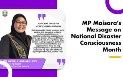 MP Maisara’s Message on National Disaster Consciousness Month