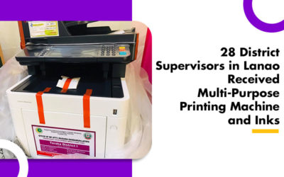 28 District Supervisors in Lanao Received Multi-Purpose Printing Machine and Inks