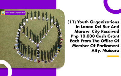 11 Youth Organizations In Lanao Del Sur And Marawi City Received Php 10,000 Cash Grant