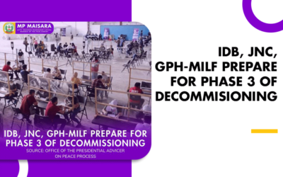 IDB, JNC, GPH-MILF PREPARE FOR PHASE 3 OF DECOMMISIONING