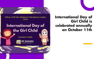 International Day of Girl Child is celebrated annually on October 11th