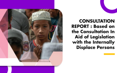 Consultation Report Based on the Consultation In Aid of Legislation with the Internally Displace Persons