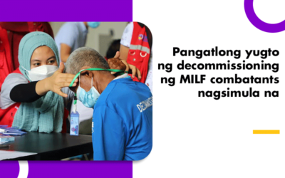 Pangatlong yugto ng decommissioning ng MILF combatants nagsimula na