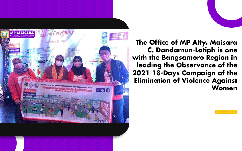 The Office Of MP Latiph Is One With The Bangsamoro Region In Leading ...