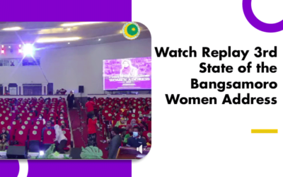 Watch Replay 3rd State of the Bangsamoro Women Address