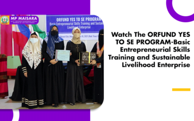 Watch The ORFUND YES TO SE PROGRAM-Basic Entrepreneurial Skills Training and Sustainable Livelihood Enterprise