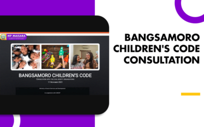 BANGSAMORO CHILDREN’S CODE CONSULTATION