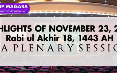 HIGHLIGHTS OF THE BTA PARLIAMENT SESSION NO. 82 ON NOVEMBER 23, 2021 | Rabi ul Akhir 18, 1443 AH