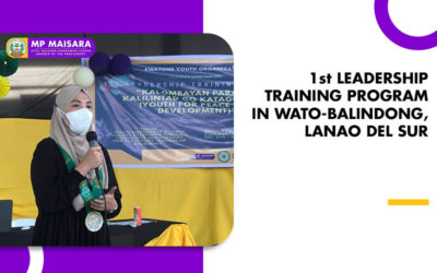 1st LEADERSHIP TRAINING PROGRAM IN WATO-BALINDONG,  LANAO DEL SUR