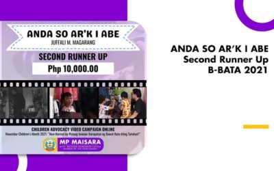 ANDA SO AR’K I ABE Second Runner Up B-BATA 2021