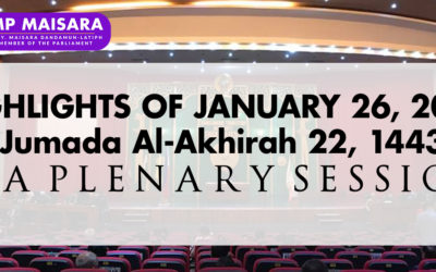 HIGHLIGHTS OF THE BTA PARLIAMENT SESSION NO. 87 ON JANUARY 26, 2022 | Jumada Al-Akhirah 22, 1443