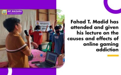 Fahad T. Madid has attended and given his lecture on the causes and effects of online gaming addiction