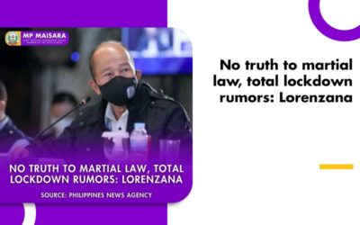 No truth to martial law, total lockdown rumors: Lorenzana