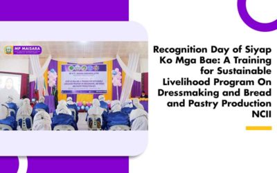 Recognition Day of Siyap Ko Mga Bae: A Training for Sustainable Livelihood Program