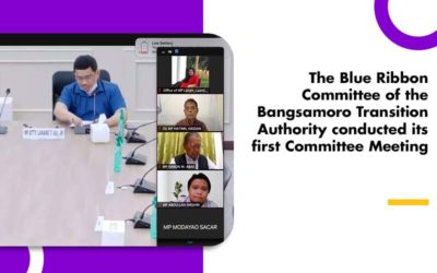 The Blue Ribbon Committee of the Bangsamoro Transition Authority conducted its first Committee Meeting