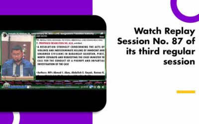 Watch Replay Session No. 87 of its third regular session