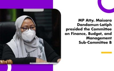 MP Latiph presided the Committee on Finance, Budget, and Management Sub-Committee B