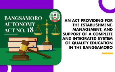 Bangsamoro Education Code of 2021 BILL NO. 70