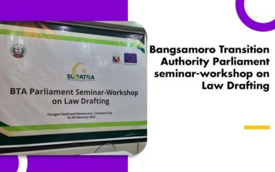 Bangsamoro Transition Authority Parliament seminar-workshop on Law Drafting