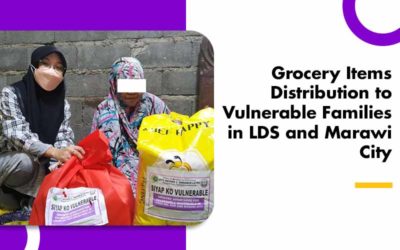 Grocery Items Distribution to Vulnerable Families in LDS and Marawi City