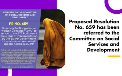 Proposed Resolution No. 659 has been referred to the Committee on Social Services and Development