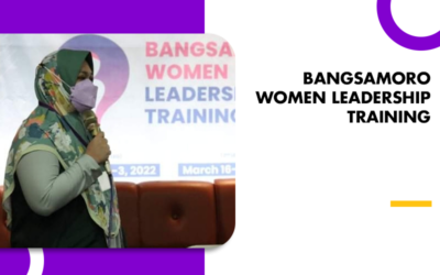 BANGSAMORO WOMEN LEADERSHIP TRAINING