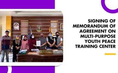 SIGNING OF MEMORANDUM OF AGREEMENT ON  MULTI-PURPOSE YOUTH PEACE TRAINING CENTER