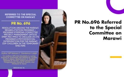 PR No.696 Referred to the Special Committee on Marawi