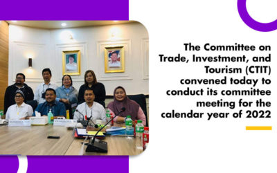 The Committee on Trade, Investment, and Tourism conducted its committee meeting for the year of 2022