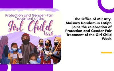 The Office of MP Latiph joins the celebration of Protection and Gender-Fair Treatment of the Girl Child Week