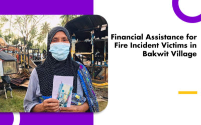 Financial Assistance for Fire Incident Victims in Bakwit Village