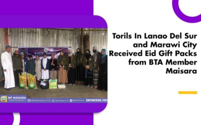 Torils In Lanao Del Sur and Marawi City Received Eid Gift Packs from BTA Member Maisara